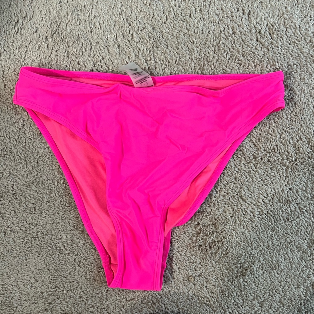 Good American GOOD WAIST CHEEKY BIKINI BOTTOM knock out pink - medium